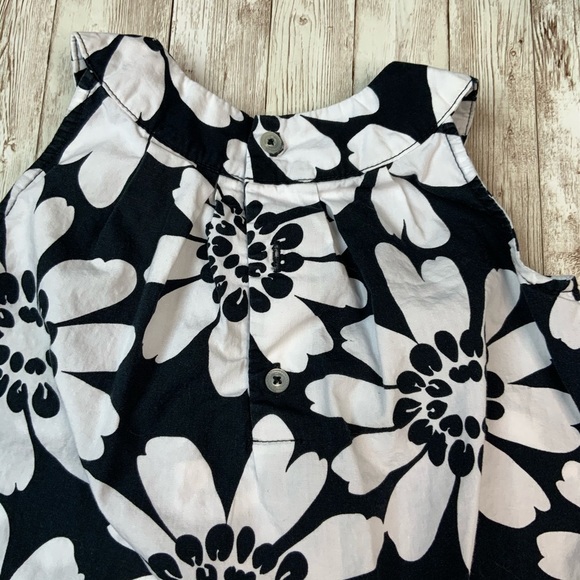 CARTERS Black & White Flower Sleevless Dress - Picture 4 of 5